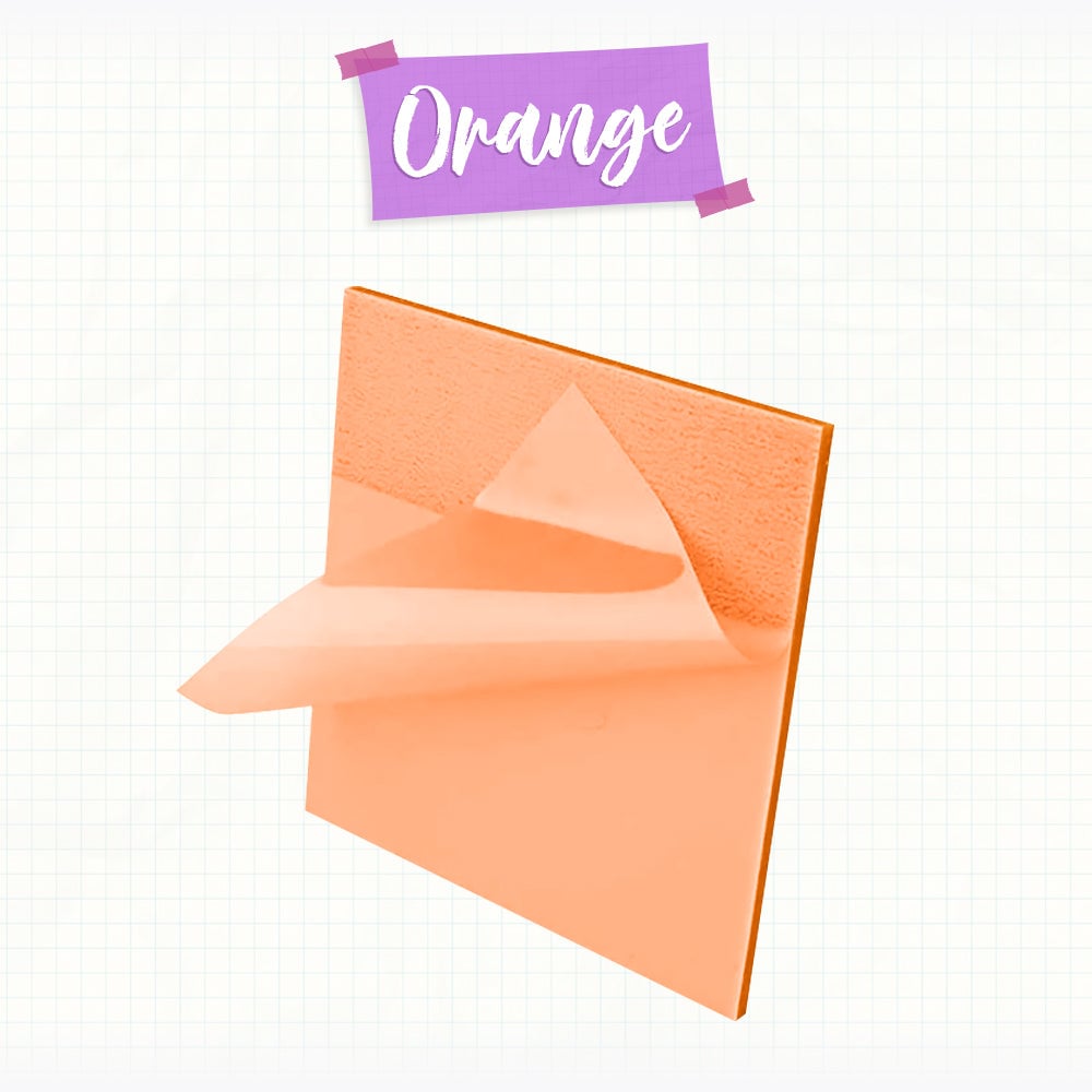 5 Blocs de notes adhésives transparentes (250 feuilles)
