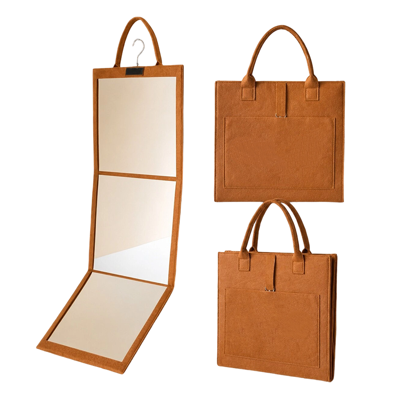2026 50 000+ VENDUS ! Miroir pleine longueur pliant et portable - Léger et pliable, reflet cristallin, gain de place, parfait pour chambre et appartement