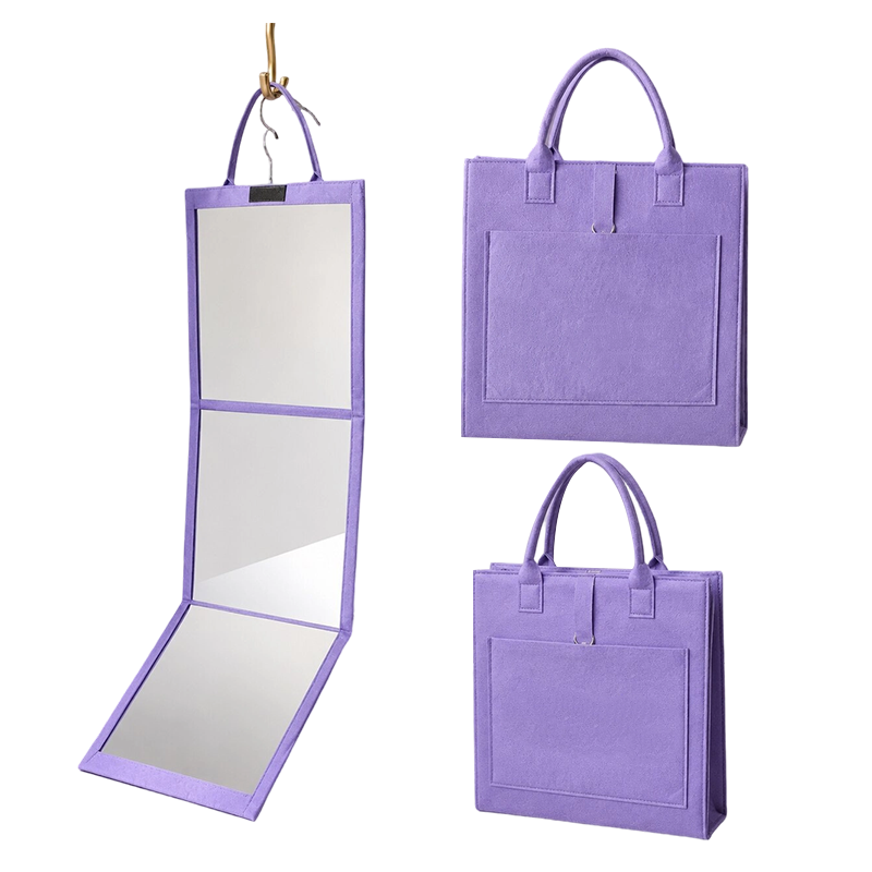 2026 50 000+ VENDUS ! Miroir pleine longueur pliant et portable - Léger et pliable, reflet cristallin, gain de place, parfait pour chambre et appartement
