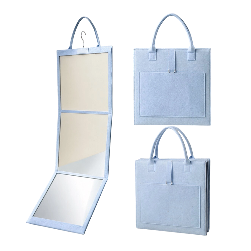 2026 50 000+ VENDUS ! Miroir pleine longueur pliant et portable - Léger et pliable, reflet cristallin, gain de place, parfait pour chambre et appartement