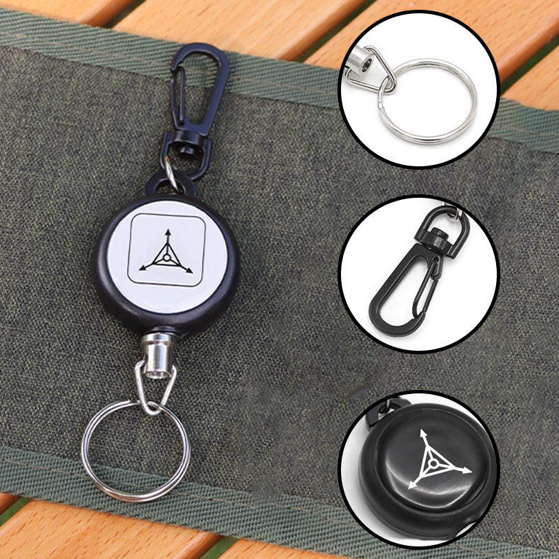 Porte-clés rétractable ultra-résistant
