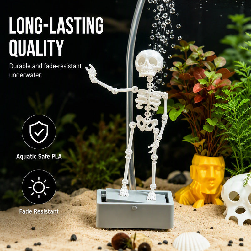 Bulleur d'aquarium squelette dansant