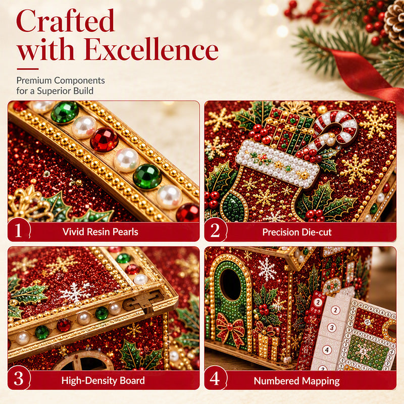 Kit de peinture de Noël DIY 3D à perles