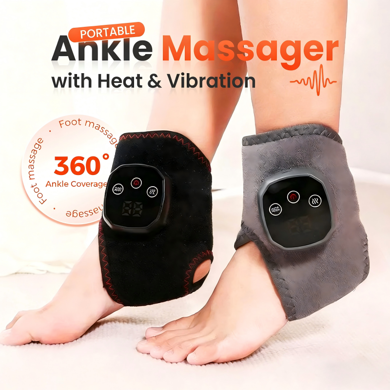 Masseur de cheville portable avec chaleur et vibrations