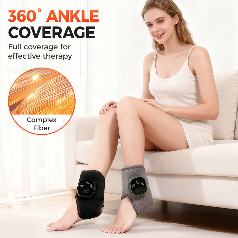 Masseur de cheville portable avec chaleur et vibrations