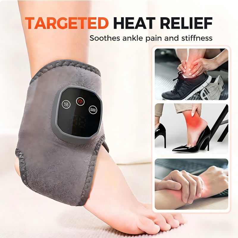 Masseur de cheville portable avec chaleur et vibrations