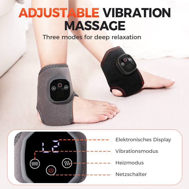 Masseur de cheville portable avec chaleur et vibrations