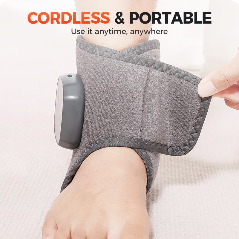 Masseur de cheville portable avec chaleur et vibrations