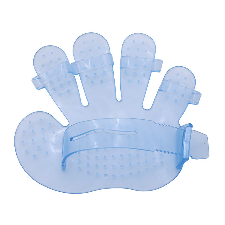 Gant de massage en silicone pour animaux de compagnie | Mousse facilement et enlève les poils morts