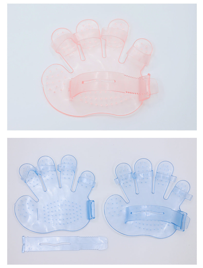 Gant de massage en silicone pour animaux de compagnie | Mousse facilement et enlève les poils morts