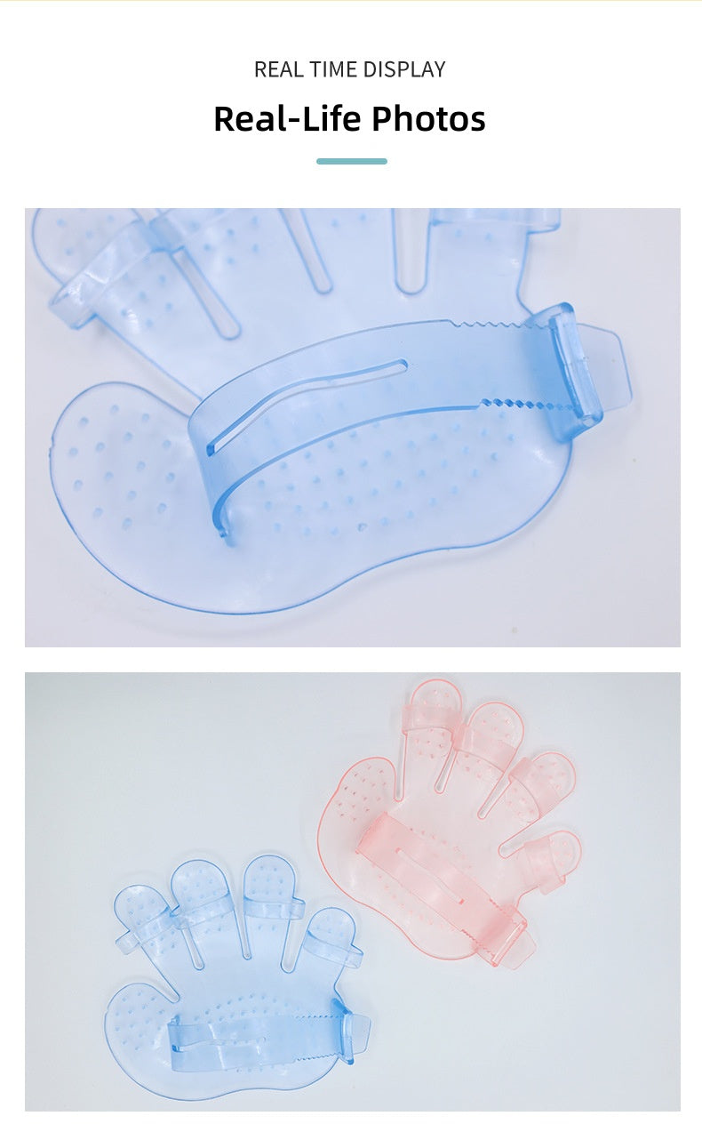 Gant de massage en silicone pour animaux de compagnie | Mousse facilement et enlève les poils morts