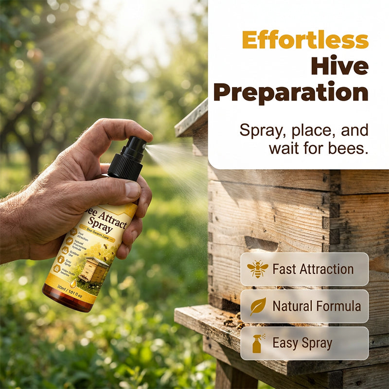 Spray attractif naturel pour abeilles en extérieur