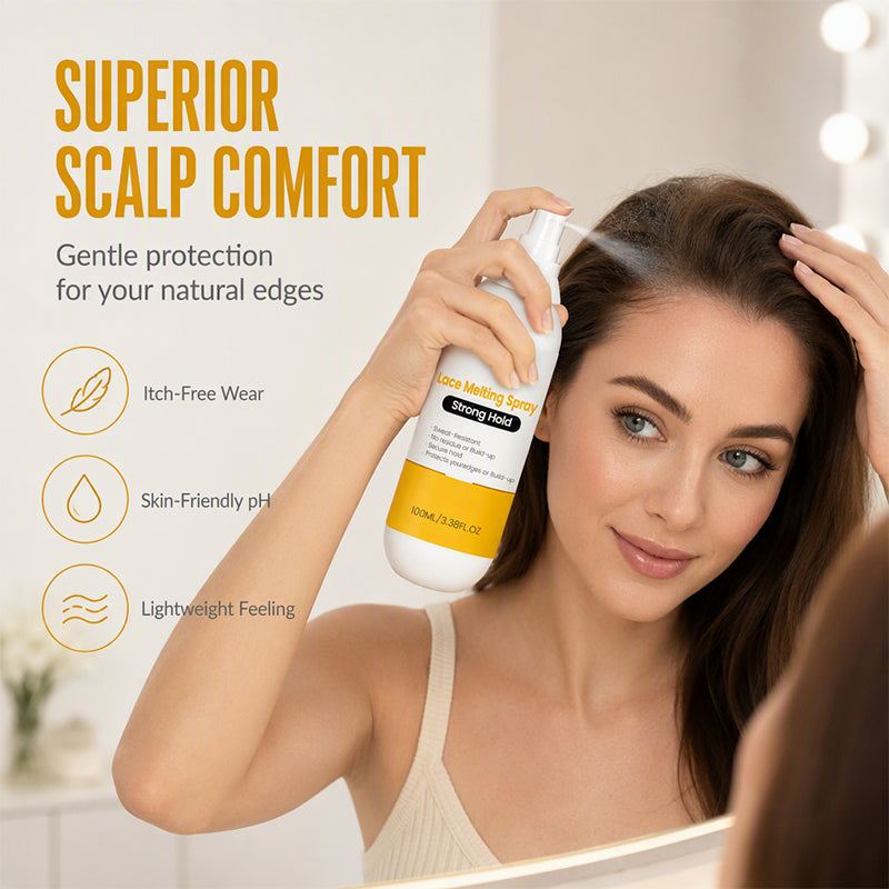 Spray fixateur pour dentelle à tenue forte