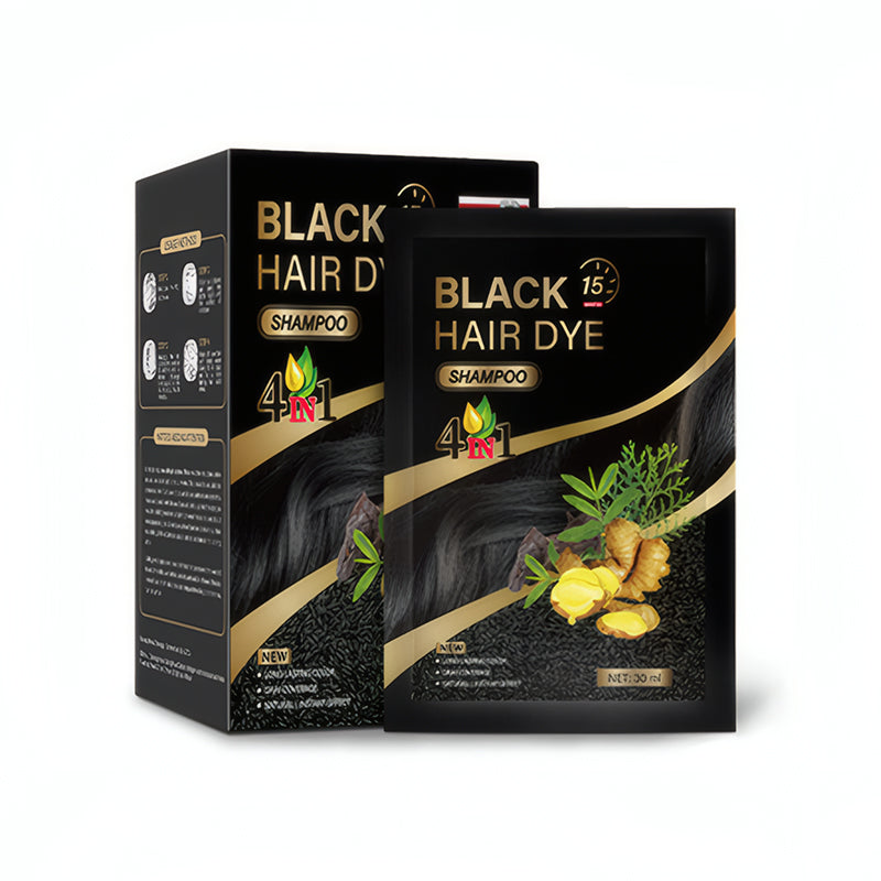 Shampoing colorant aux plantes 4 en 1