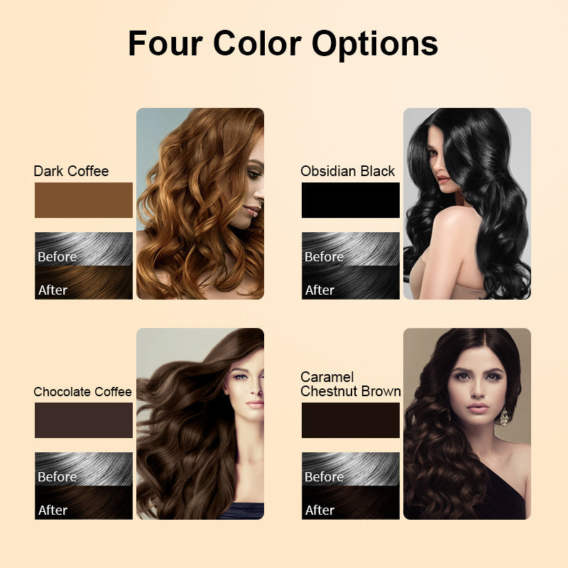 Shampoing colorant aux plantes 4 en 1