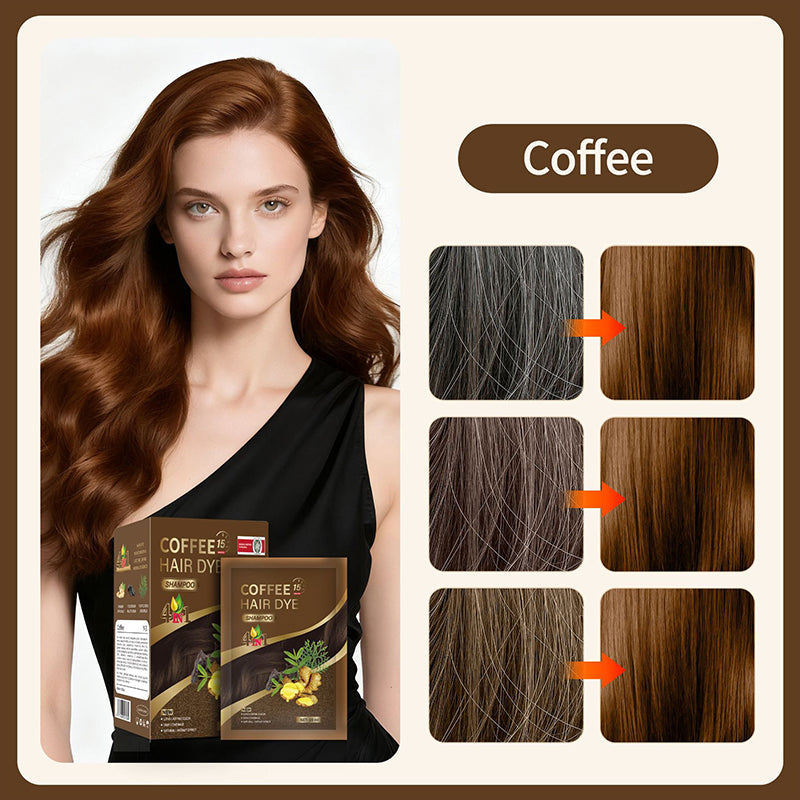 Shampoing colorant aux plantes 4 en 1