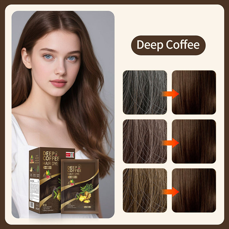 Shampoing colorant aux plantes 4 en 1