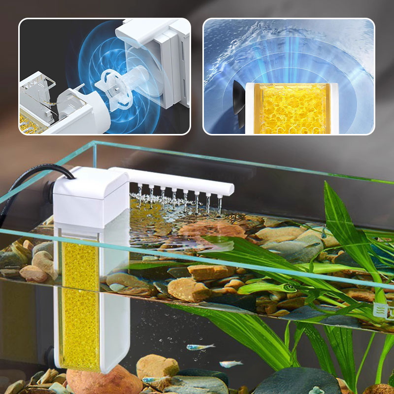 Mini-filtre multifonction pour petit aquarium