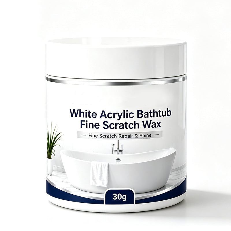 Cire de réparation pour fines rayures de baignoire en acrylique blanc
