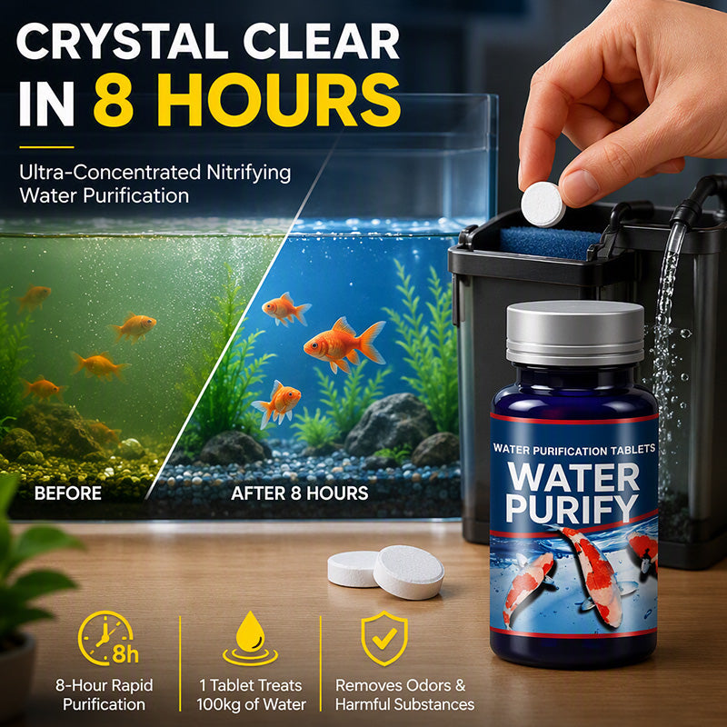 Pastilles professionnelles de purification d'eau pour aquarium