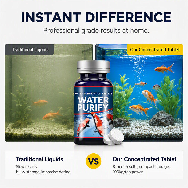 Pastilles professionnelles de purification d'eau pour aquarium