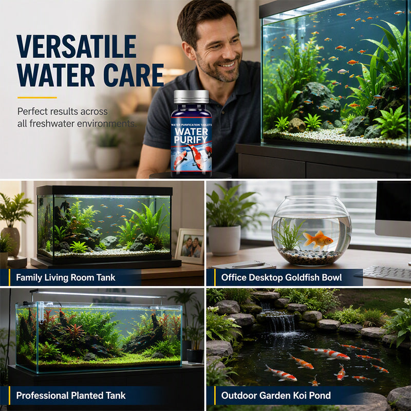 Pastilles professionnelles de purification d'eau pour aquarium