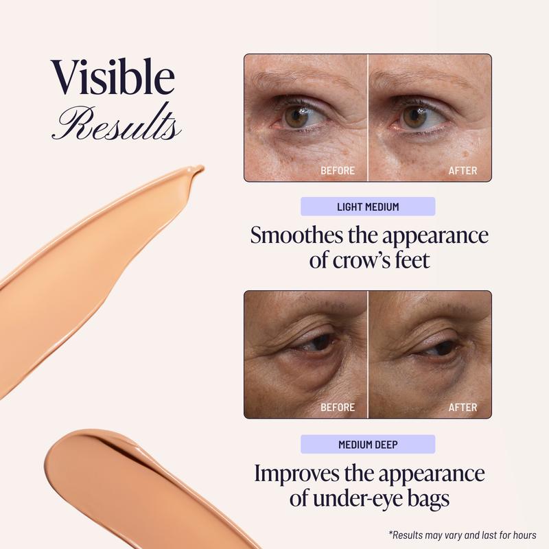 Kit de maquillage des yeux « 60 secondes » – Gel contour des yeux teinté et raffermissant contre les poches et les cernes
