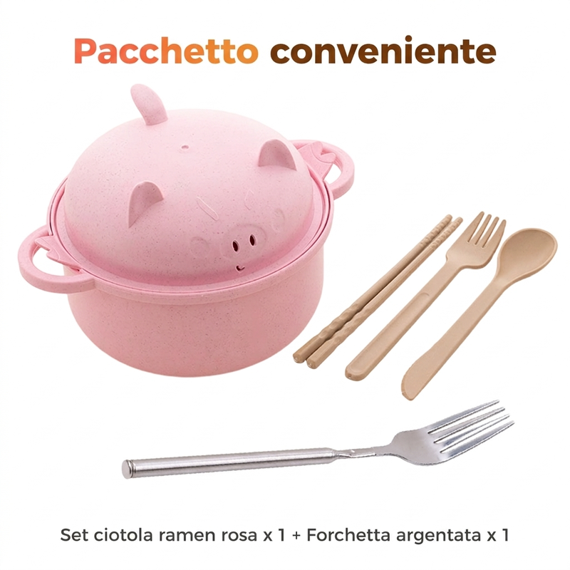 Ensemble de bols à ramen créatifs, compatibles micro-ondes