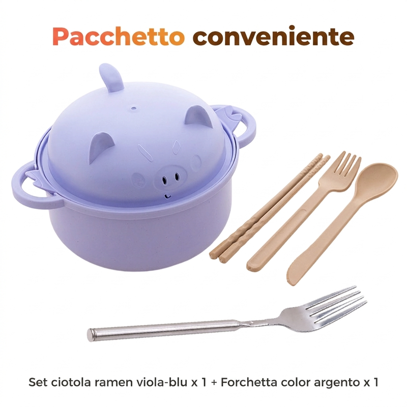 Ensemble de bols à ramen créatifs, compatibles micro-ondes