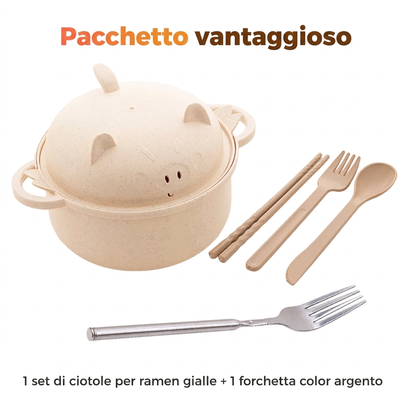 Ensemble de bols à ramen créatifs, compatibles micro-ondes