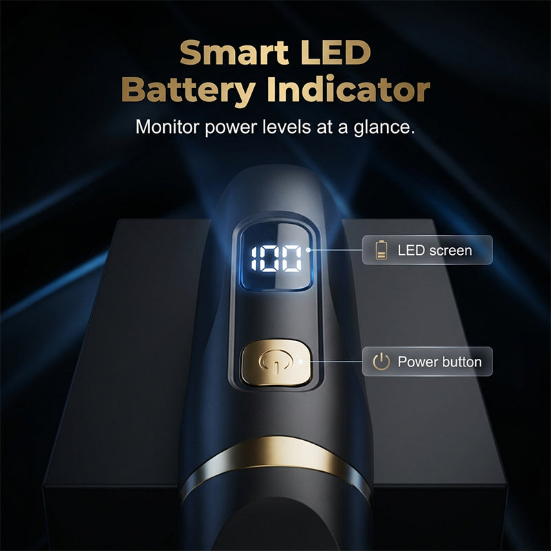 MAINTENANT! Kit de toilettage 3 en 1 – Rechargeable par USB, écran LED et lames en acier inoxydable – Pour le nez, les oreilles et la coupe de précision