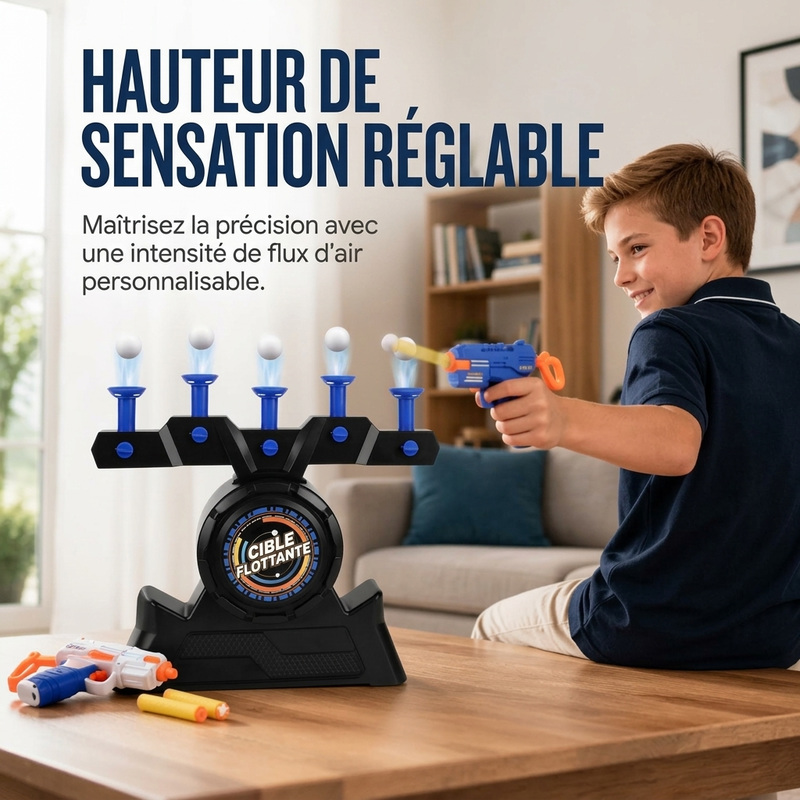 Jouet de tir à la cible avec balles flottantes électriques et alimentation USB