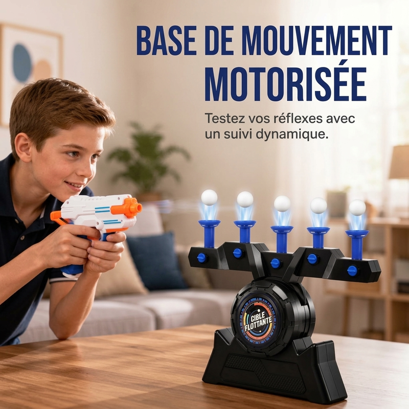Jouet de tir à la cible avec balles flottantes électriques et alimentation USB