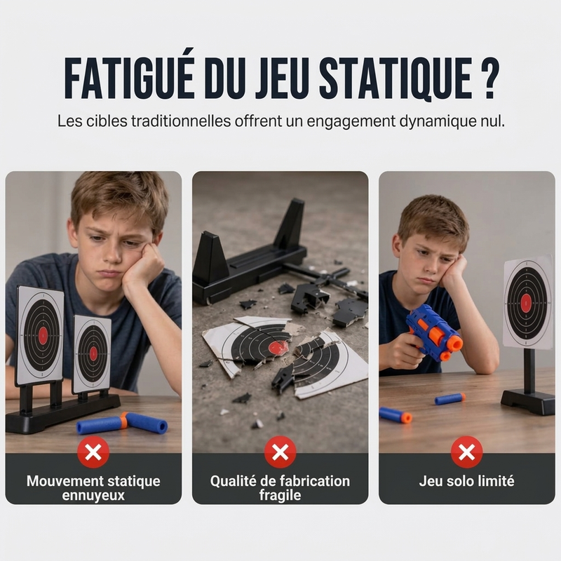 Jouet de tir à la cible avec balles flottantes électriques et alimentation USB