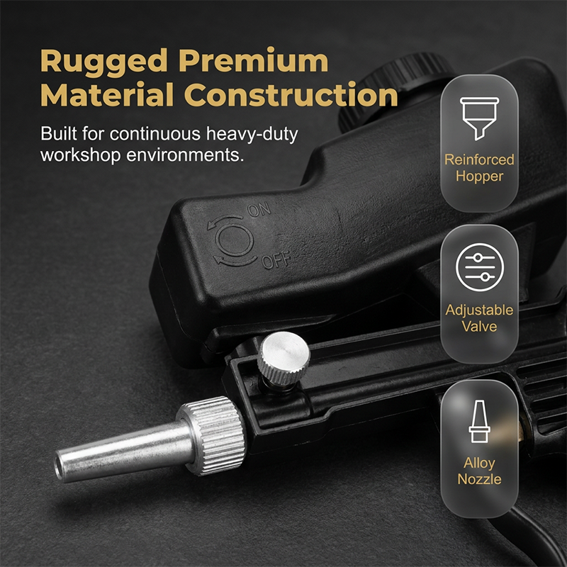 Pistolet de sablage pneumatique portatif
