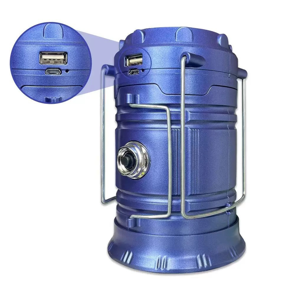 Lanterne de camping LED 3-en-1 effet flamme
