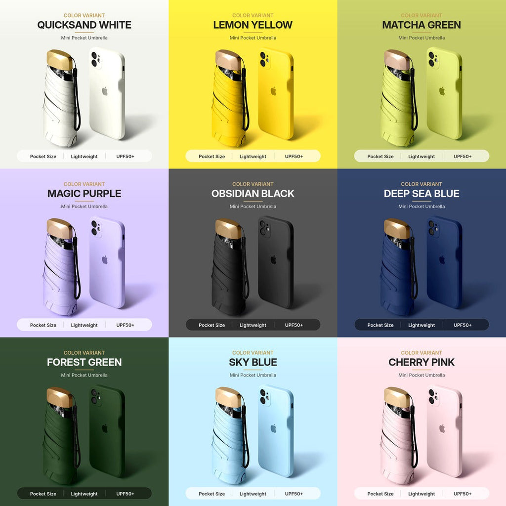 Parapluie Capsule Portable – Léger, compact et prêt à tout