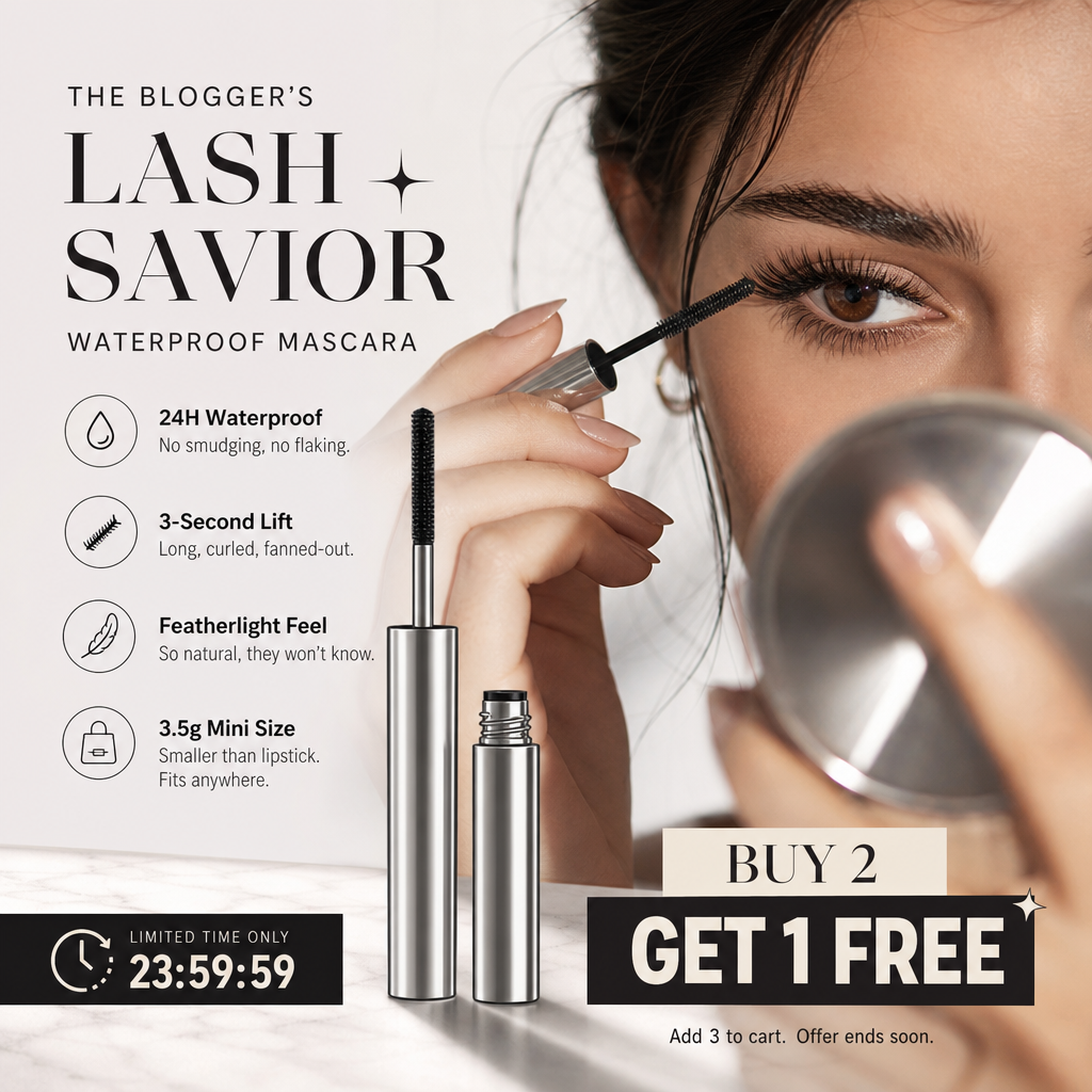 Mascara recourbant et allongeant waterproof